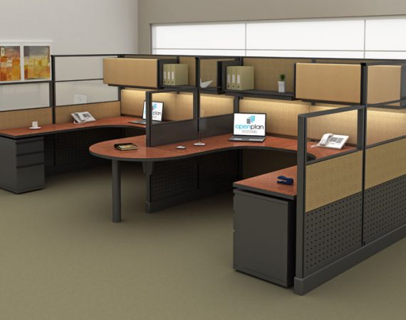 Double Workstation - Office Liquidators