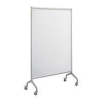 Rolling and wall mount magnetic white boards
