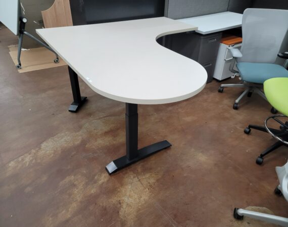 Used L-shape power sit stand desks $499!
